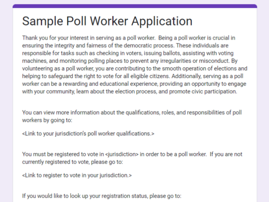 Digital poll worker application toolkit - U.S. Alliance for Election ...