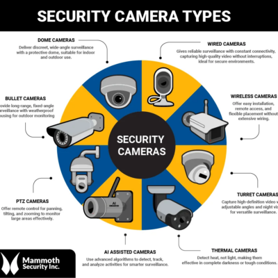 Image showing different types of security cameras